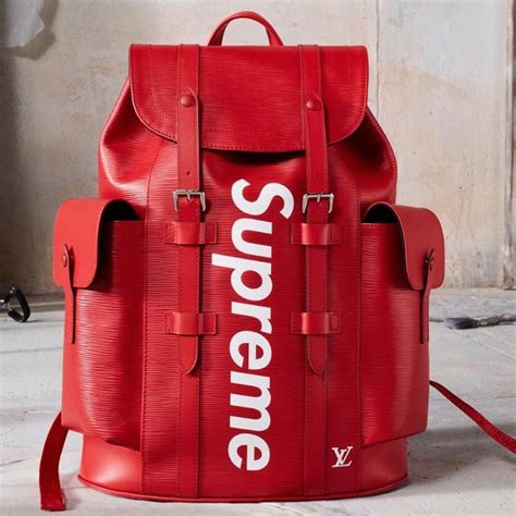 supreme mochila louis vuitton de couro|louis vuitton supreme shirt.